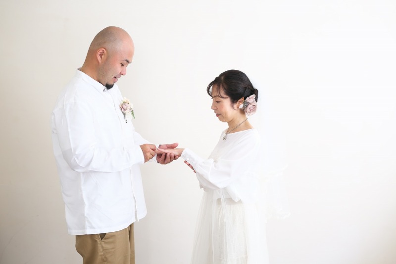 指輪交換シーン