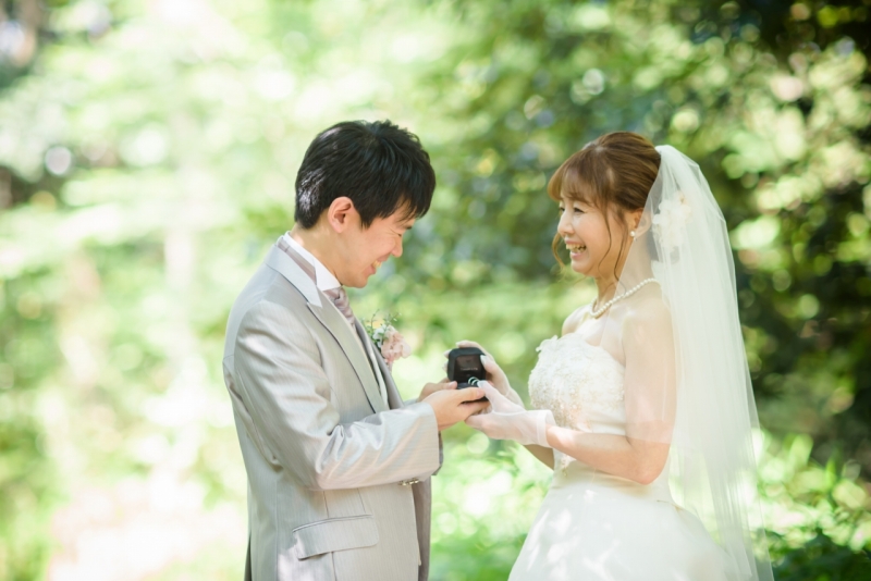 緑の中で改めましてのプロポーズ！