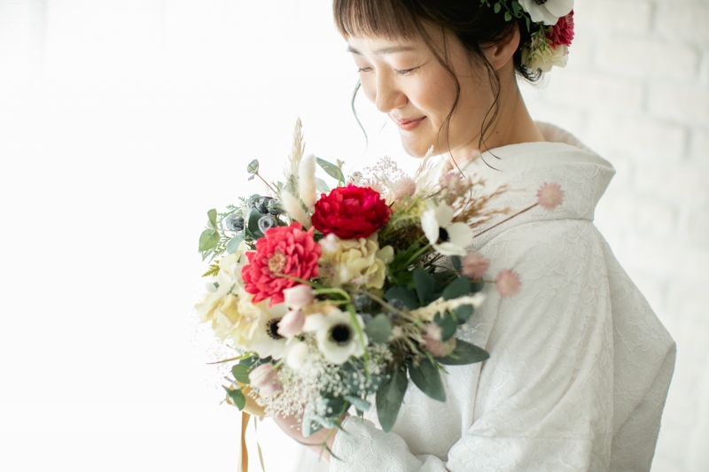 まずは白無垢撮影から！