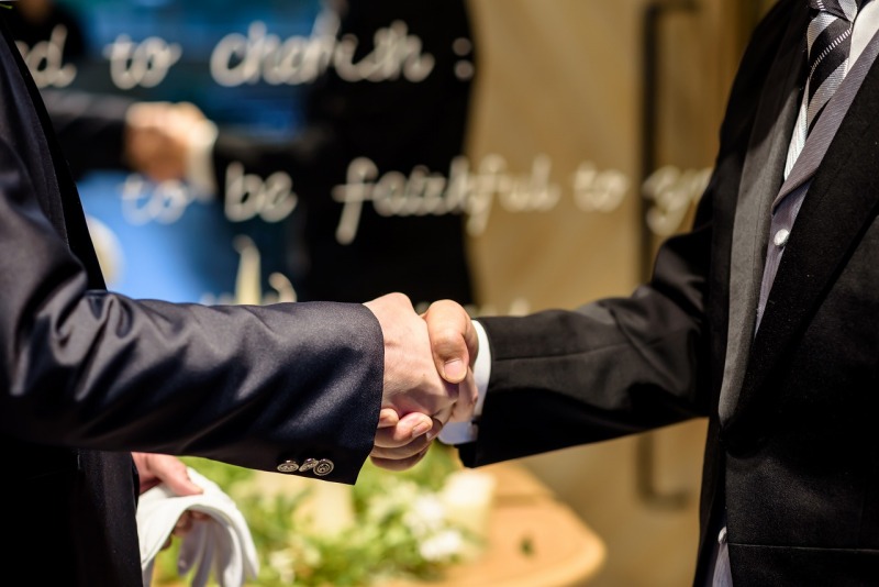 お父様も来てくださいました