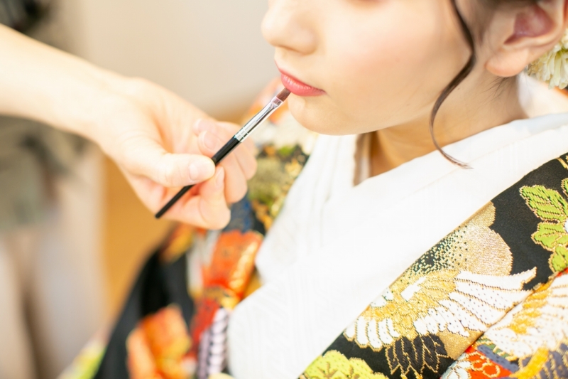 和装はスタジオ、洋装はチャペルで撮影！