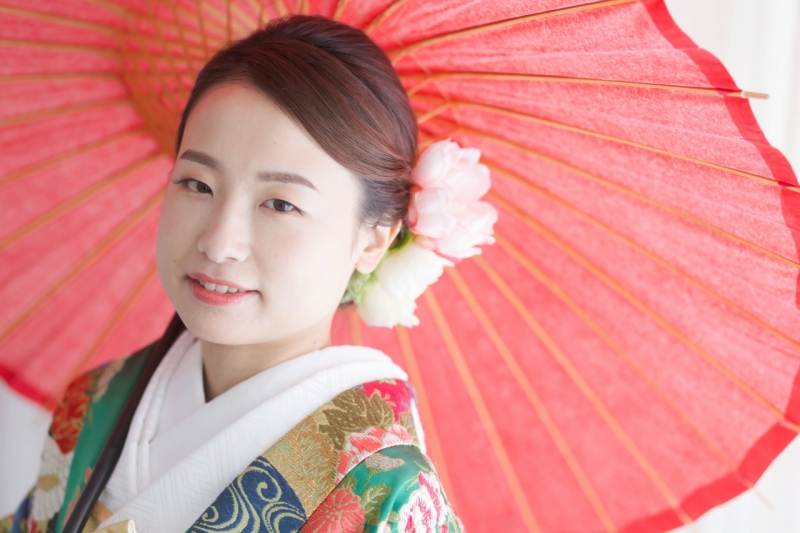 色打掛にチェンジ