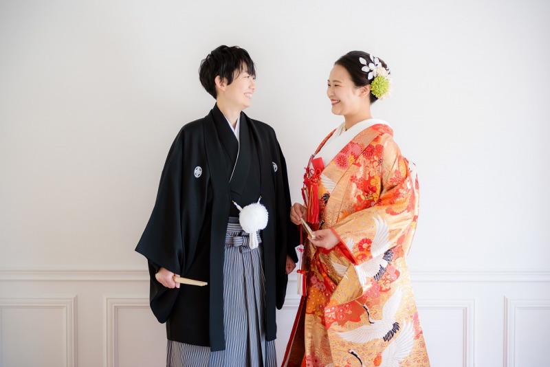 色打掛にチェンジ