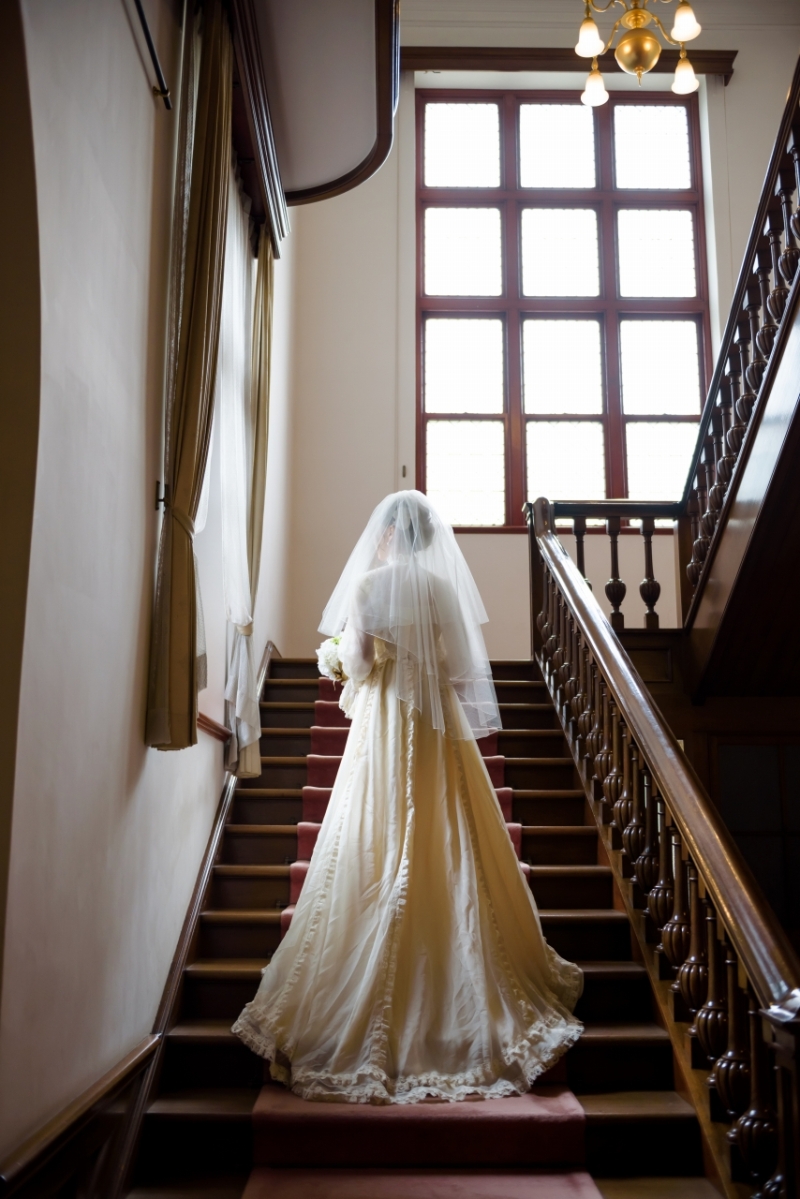 ヴィンテージドレスで洋館撮影