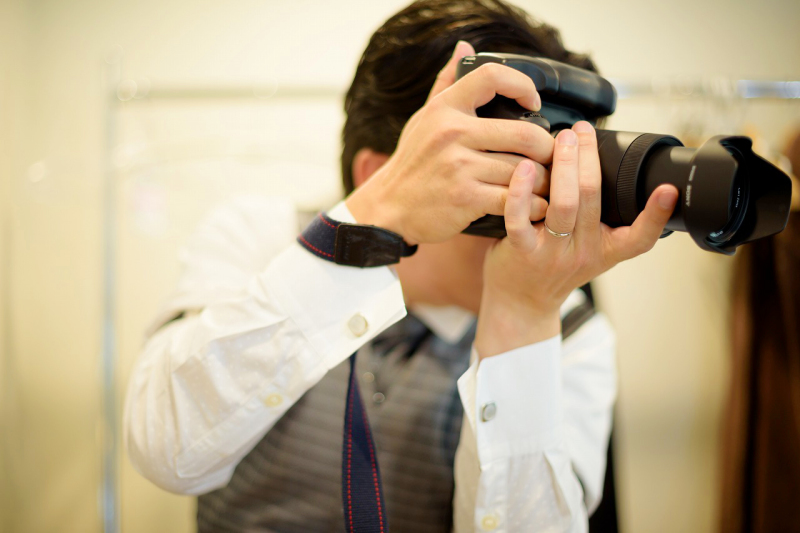 ご新郎さまカメラマン大活躍！