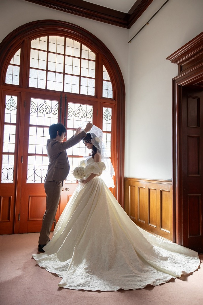 洋館でベールアップ