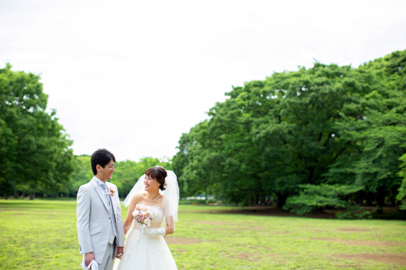 広いガーデンでロケーションフォト！