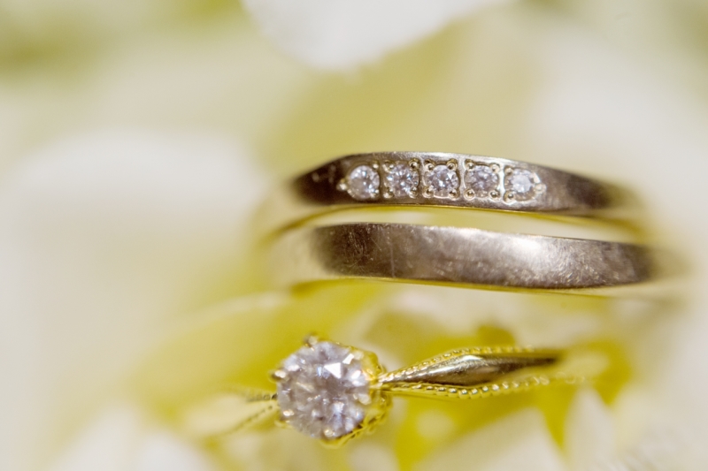 記念の指輪もしっかり撮影