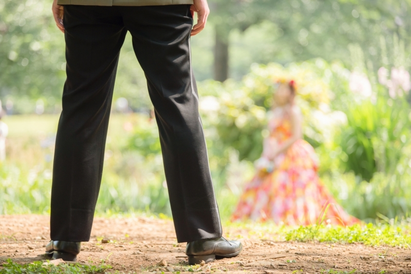 蜷川実花のウエディングドレスに着替えて