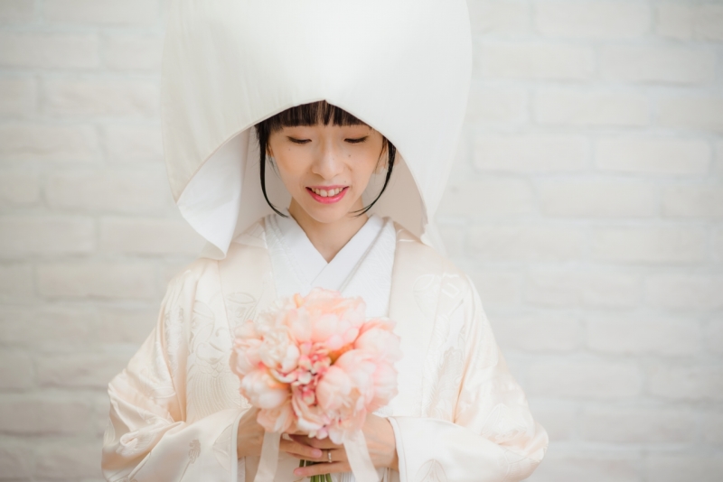 白無垢&綿帽子でも