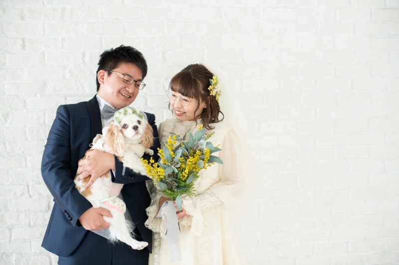 わんちゃんの花冠もかわいい