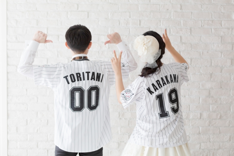 ユニフォーム姿も