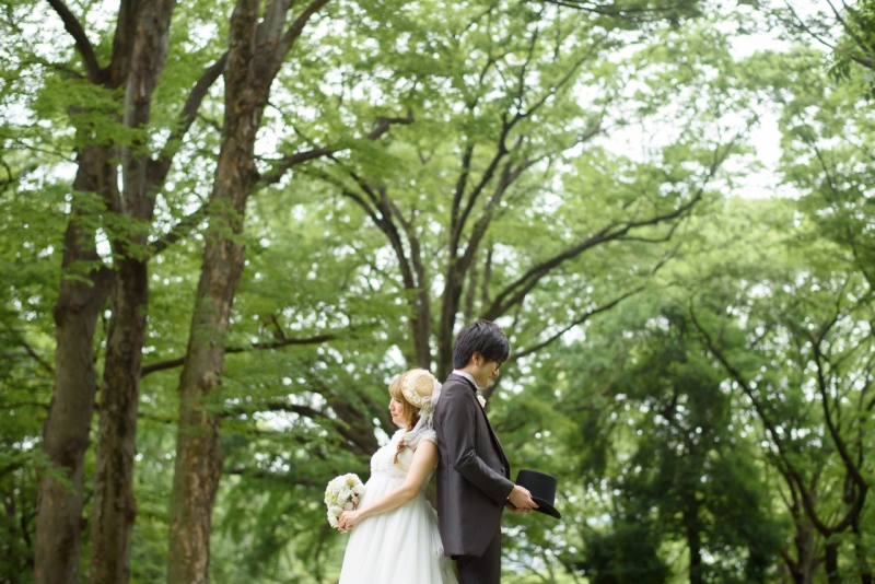 緑いっぱいのロケーションフォト