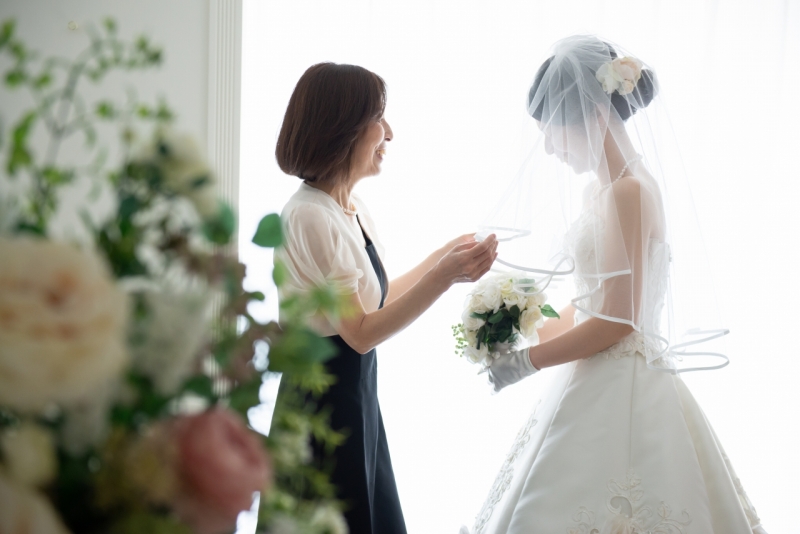 お母様からベールダウン