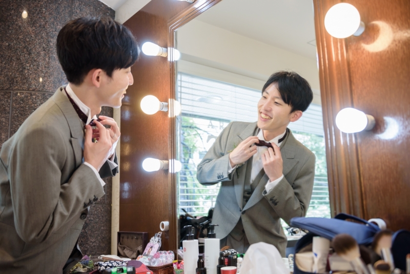 ヘアメイクシーンからしっかり撮影