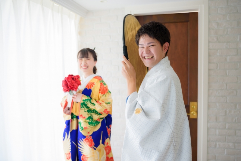 ご新郎様にもお手伝い