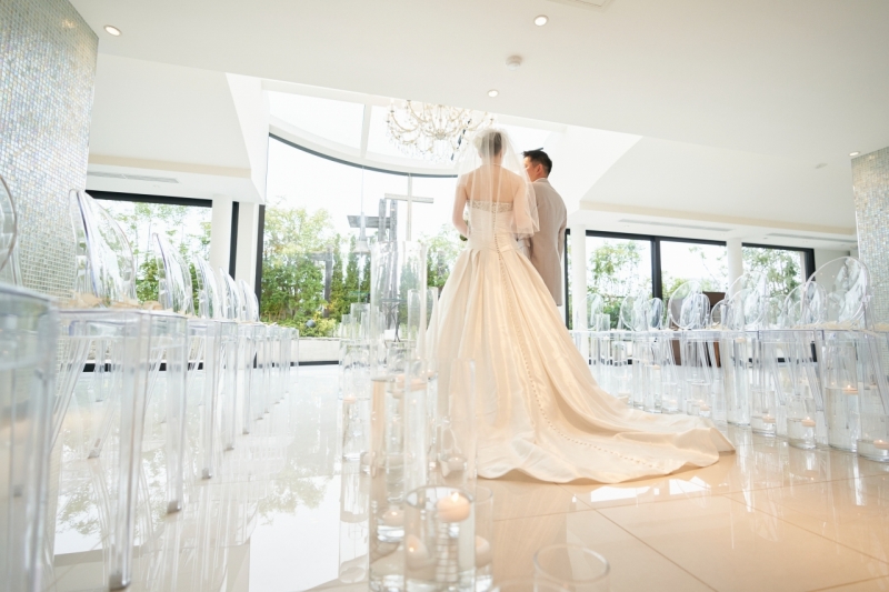 透明の椅子もすてき