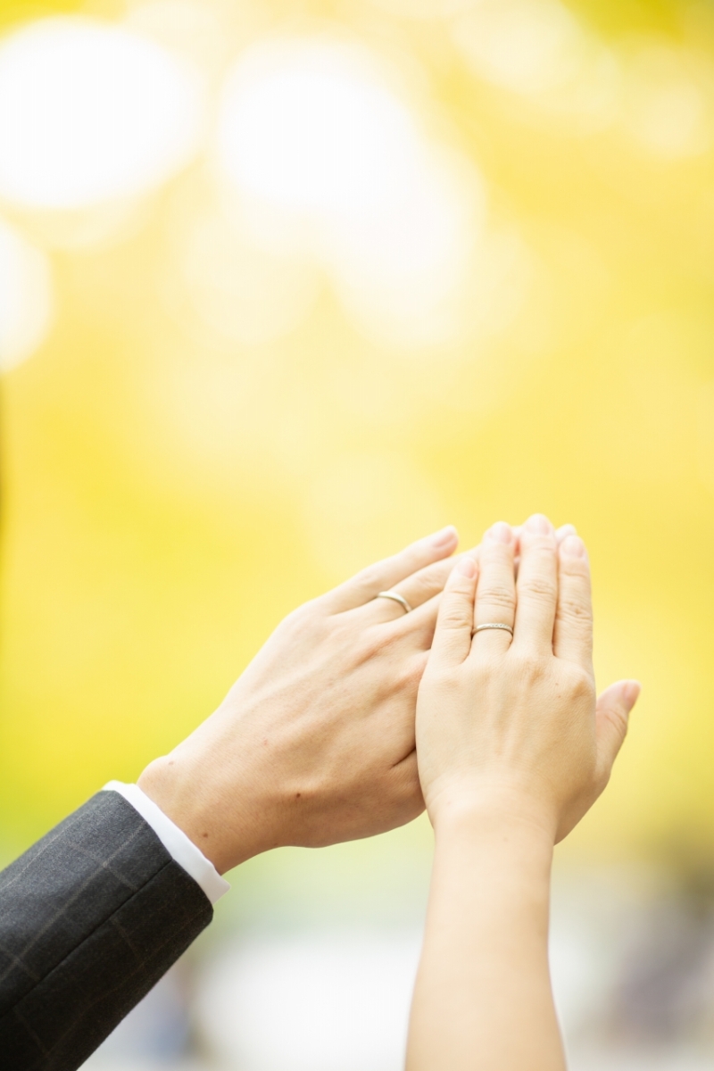 最後はお二人のお手元カットで