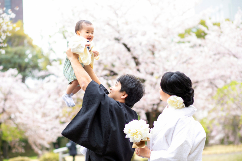 桜満開の庭園へ！