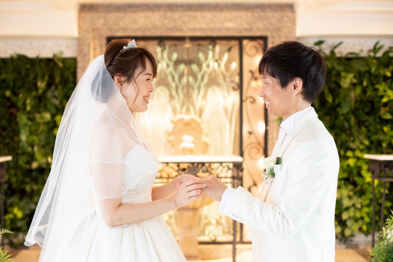 指輪交換シーン