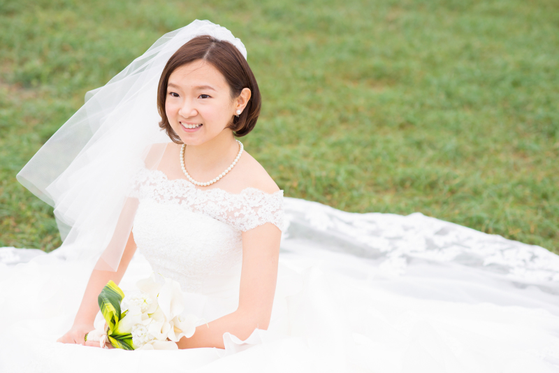 緑の芝生でも撮影できちゃいます!
