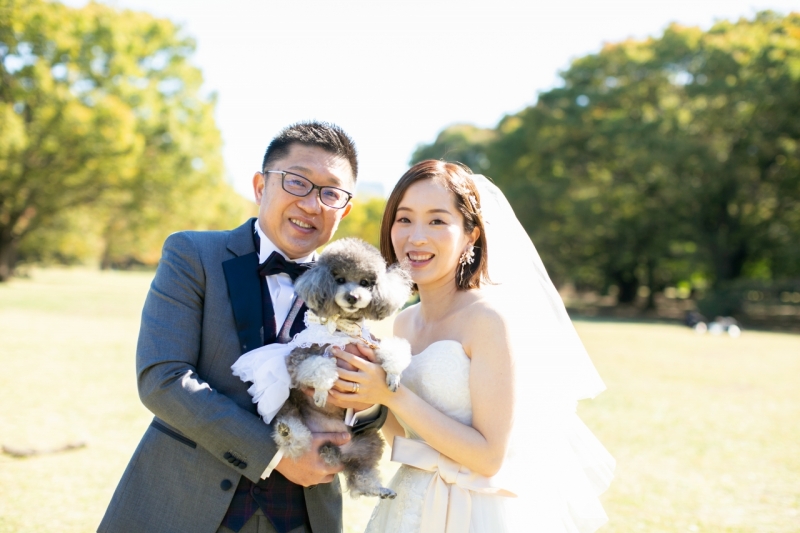 ワンちゃんも一緒にロケーションフォト