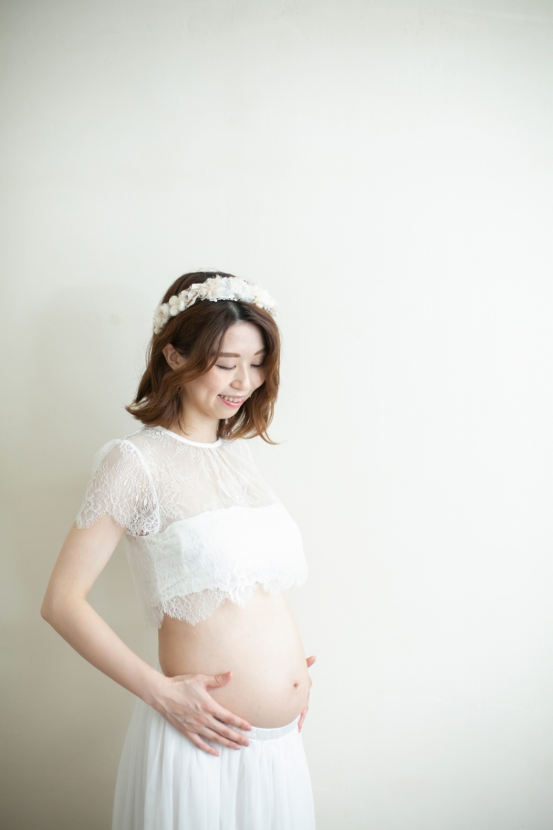 レースのボレロと花冠