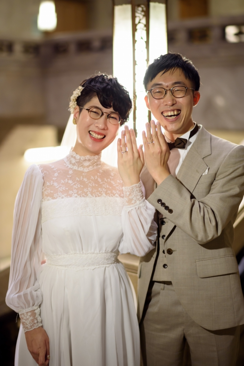 ヴィンテージドレスがとってもお似合い