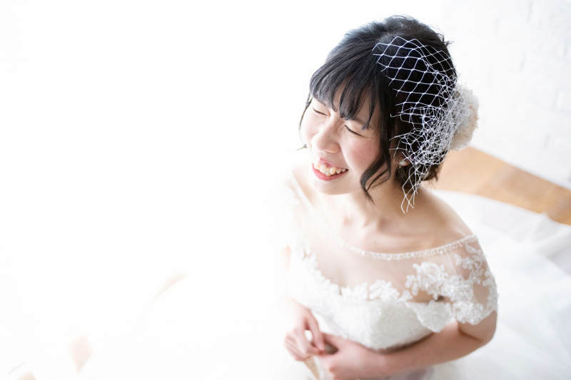 笑顔いっぱいの花嫁様