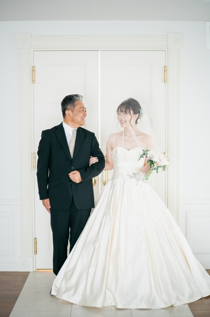 お父様と入場シーン