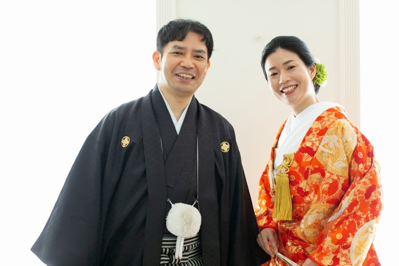 色打掛にチェンジ