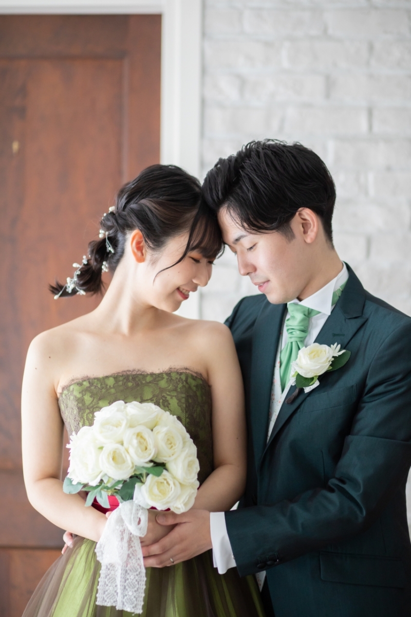 おでことおでこをあわせて