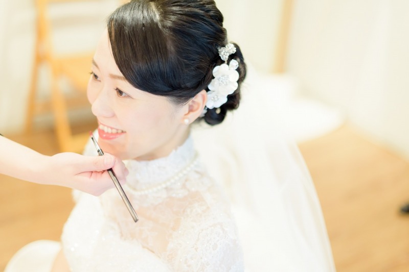 メイクシーンも撮影します