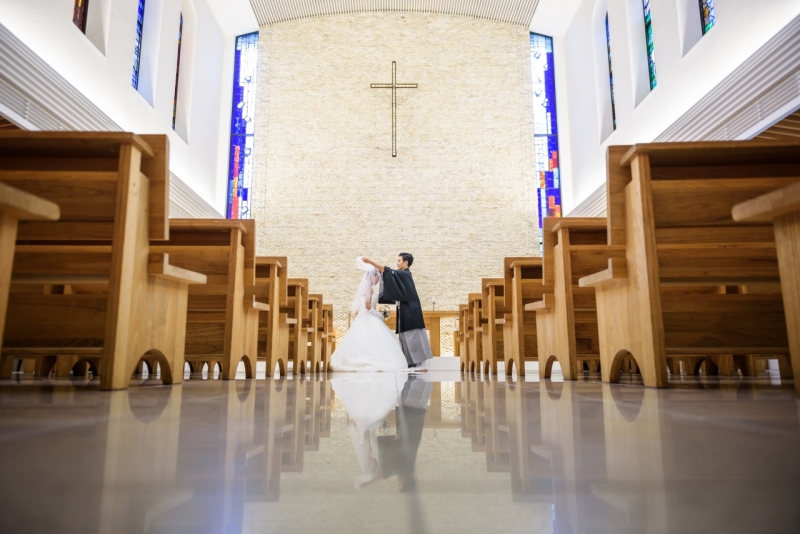 ベールアップシーンも