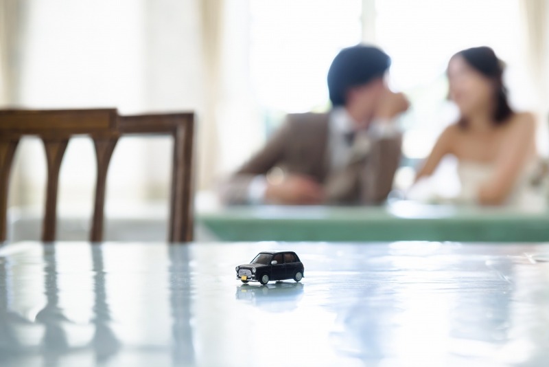 愛車ごしにパチリ