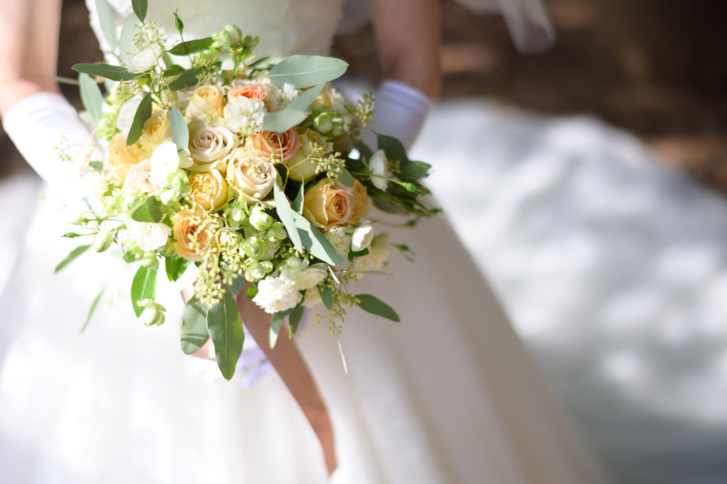 お持ち込みのブーケで