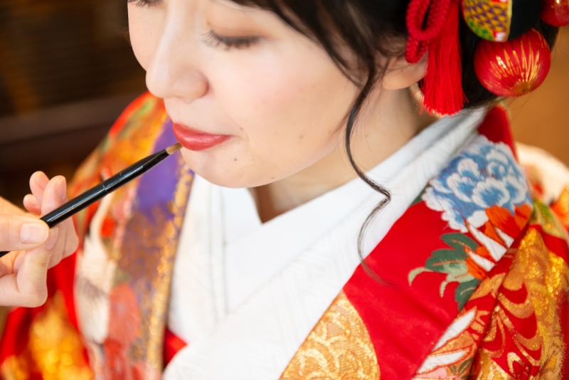 メイクシーンからしっかり撮影