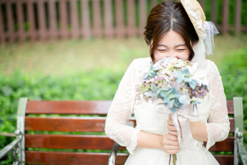 ブーケに顔をうずめて★