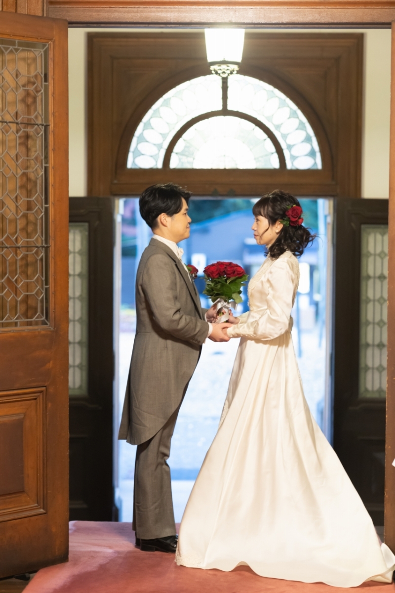 ヴィンテージドレスと洋館