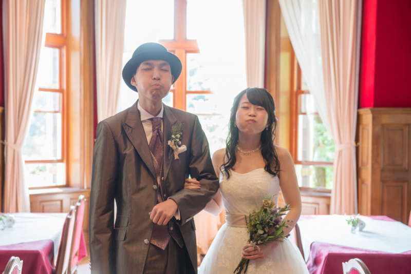 ぷ～！のお顔で。とってもお茶目！