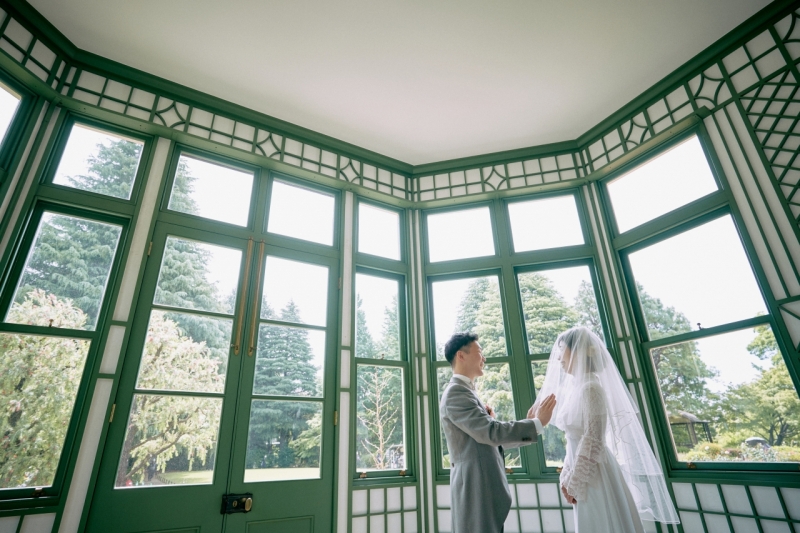 お部屋を移動してベールアップシーン