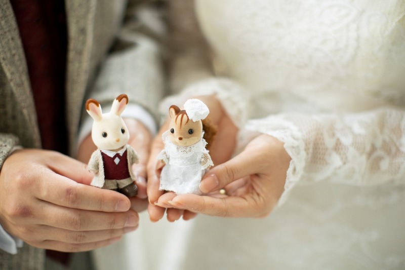 お揃い衣装のシルバニアファミリー