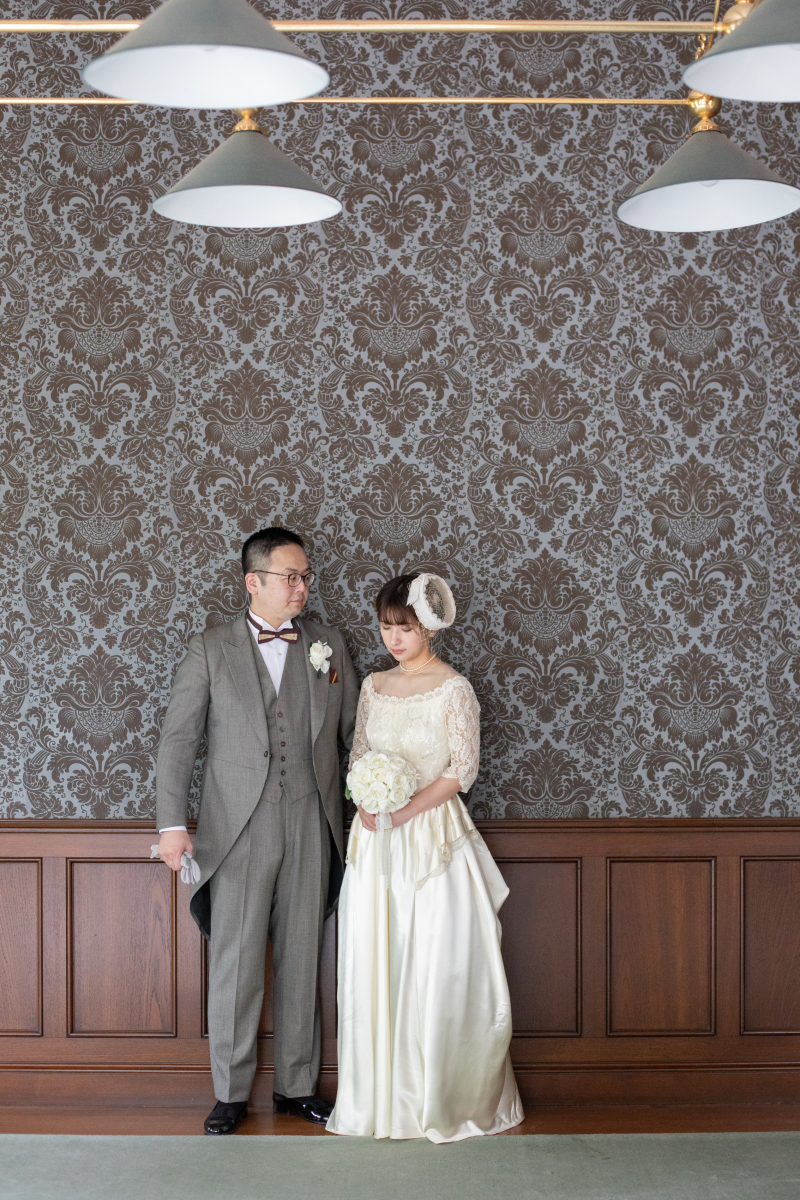 おしゃれな壁紙のお部屋で