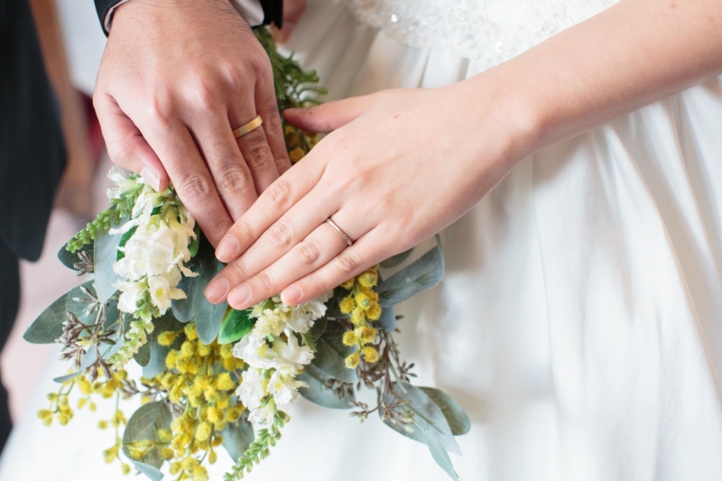 ラストカットはブーケと一緒に