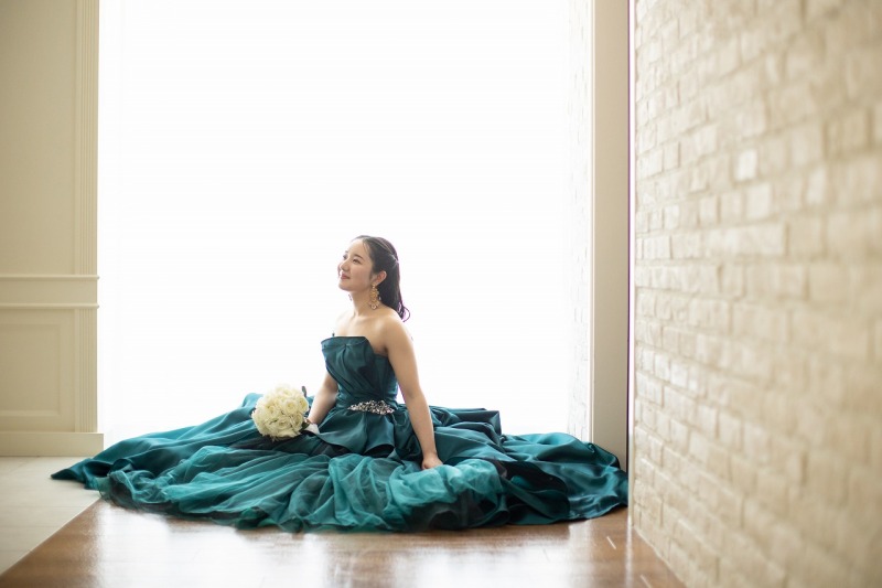 座ったショットも完璧