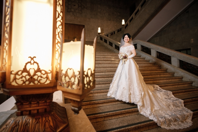 トレーンをたらして