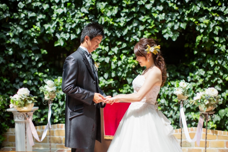 すてきなお外ウエディング