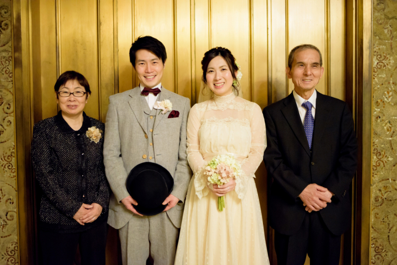 ご見学のお父様お母様と一緒に。