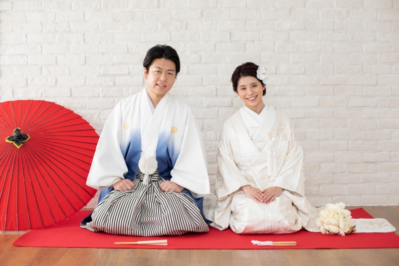 ブーケと花飾りもチェンジ