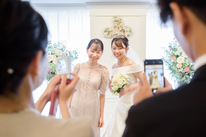 お式の後は記念撮影大会!